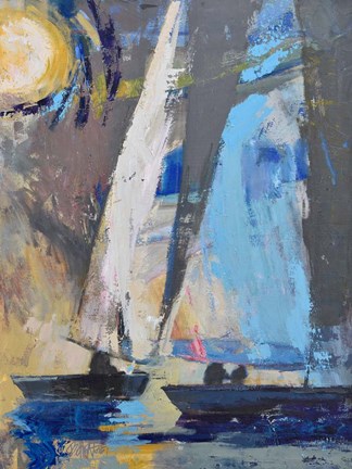 Framed Blue Breeze Dynamics Print