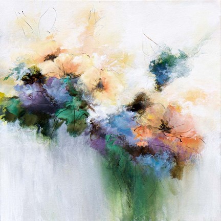 Framed Flower Patterns Print