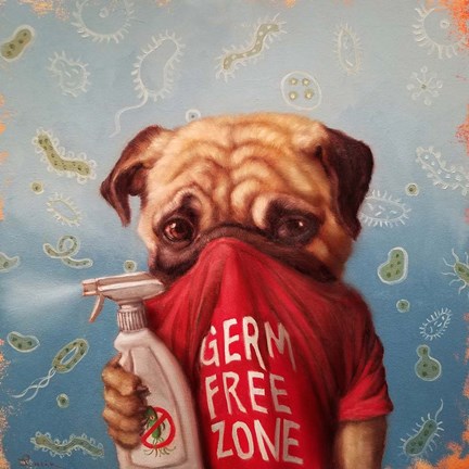 Framed Germaphobic Print