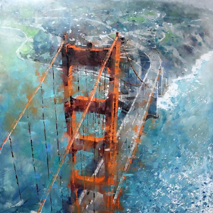 Framed Over Golden Gate Print