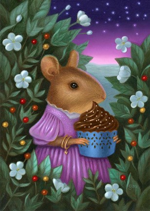 Framed Beatrice Upon The Brink of Night Print