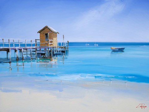 Framed Yellow Shed Print