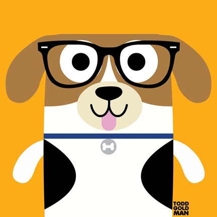 Framed Bow Wow Beagle Print