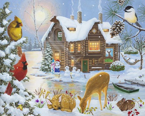 Framed Waiting for Spring Print