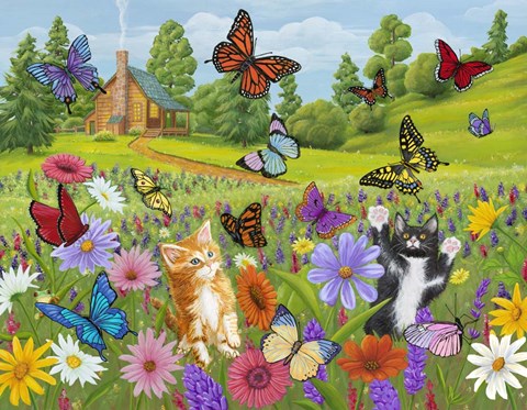 Framed Butterfly Meadow Print