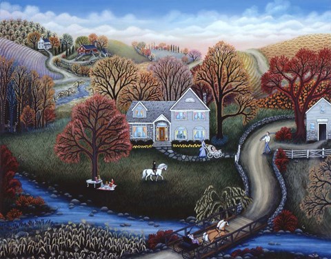 Framed Autumn Afternoon Print