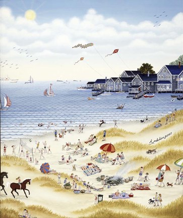 Framed Fun In The Sun Print