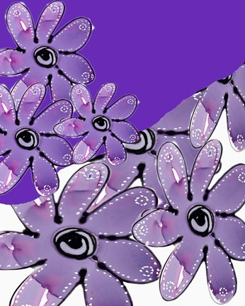 Framed Multi Floral Print