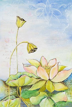 Framed Rising Lotus Print