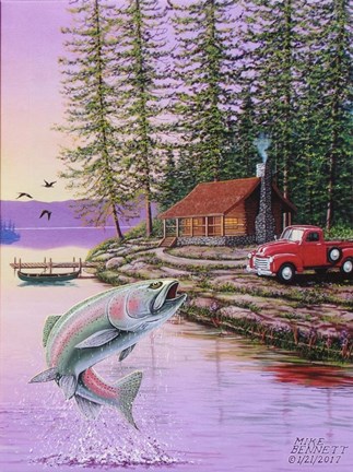 Framed Trout Lake Print