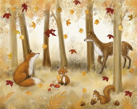 Framed Autumn Scene Print