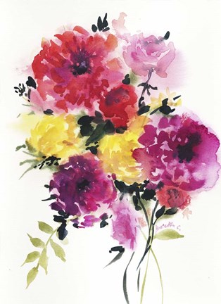 Framed Flower Series 3 Print