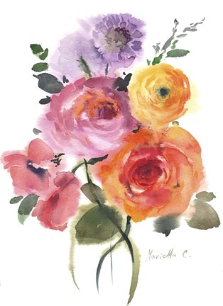 Framed Flower Series 4 Print