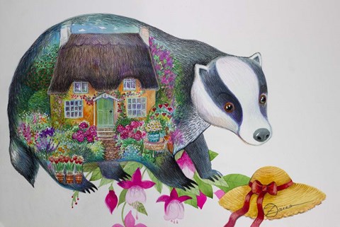 Framed English Cottage Print