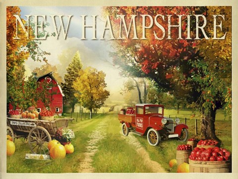 Framed New Hampshire Orchard Print