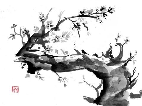 Framed Old Dead Tree Print