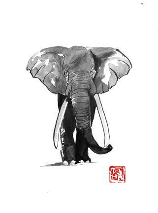 Framed Elephant Print