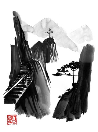 Framed Stairway To Heaven Print