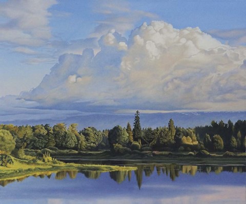 Framed Across the Lagoon Print