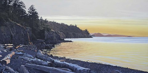 Framed Last Beach Print