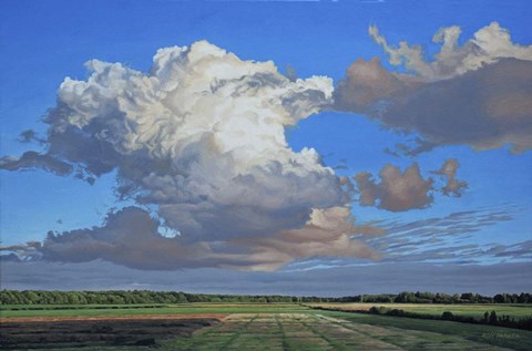 Framed Prairie Clouds II Print