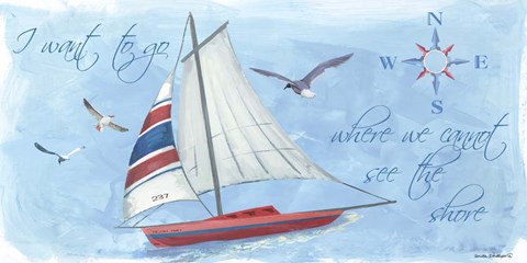 Framed I Want to Go Print