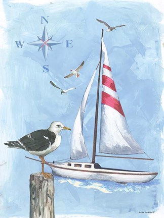 Framed Sailboat Print