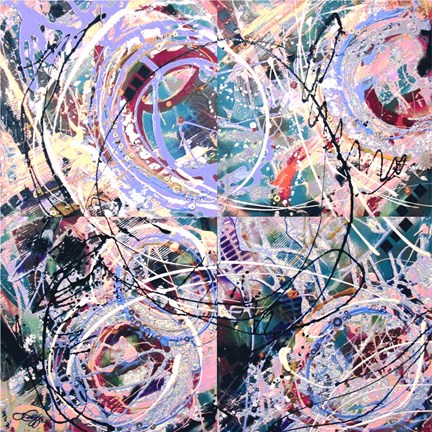 Framed Purple Fling Print