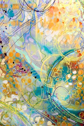 Framed Swirls I Print