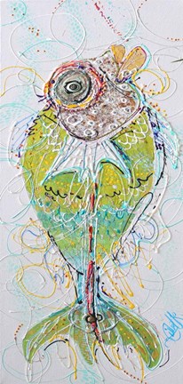 Framed Fish Right Lips Print