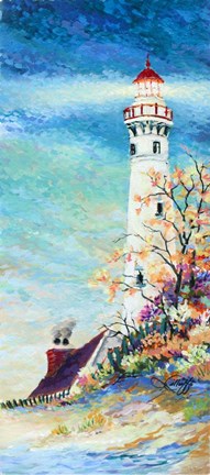 Framed Lighthouse Print