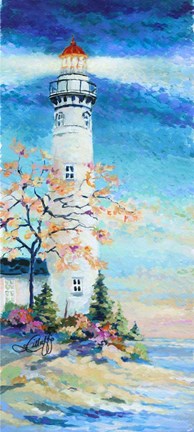 Framed Lighthouse II Print