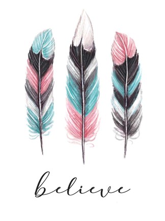 Framed Believe Print