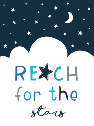 Framed Reach for the Stars Print