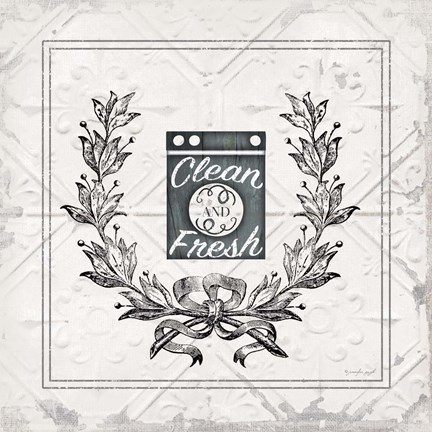 Framed Clean and Fresh Print