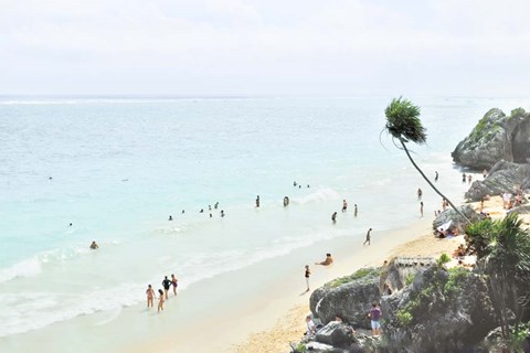 Framed Tulum Beach II Print