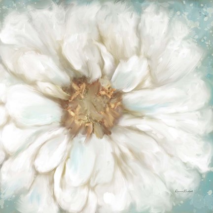 Framed Zinnia I Print