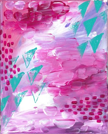 Framed Painted Canvas II Print