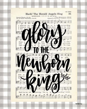 Framed Glory to the Newborn King Print