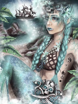 Framed Nightshade - Malevolent Mermaids Print