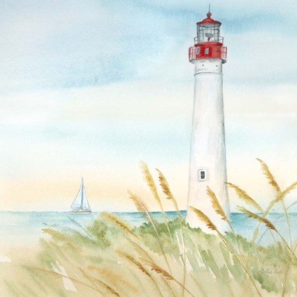 Framed East Coast Lighthouse II Print