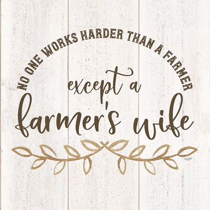 Framed Farm Life VI-Farmer&#39;s Wife Print
