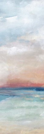 Framed Serene Scene Bright Panel I Print