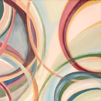 Framed Overlapping Rings II Print