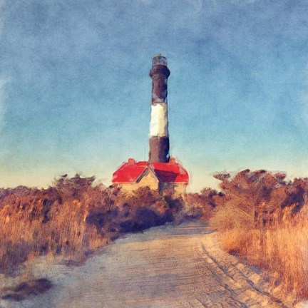 Framed Fire Island Light Print