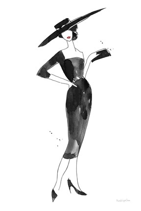 Framed Fashionable Hat Print