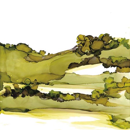 Framed Greenscape I Print