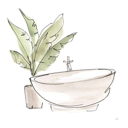 Framed Neutral Tub V Print