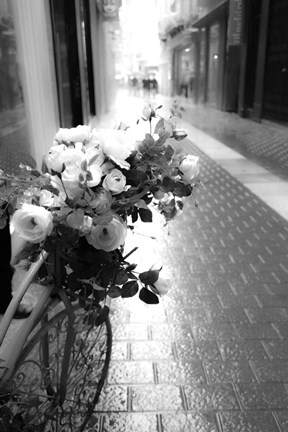 Framed Flower Bike Print