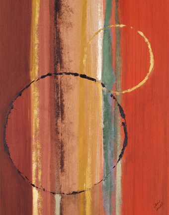 Framed Orbiting Moons I Print